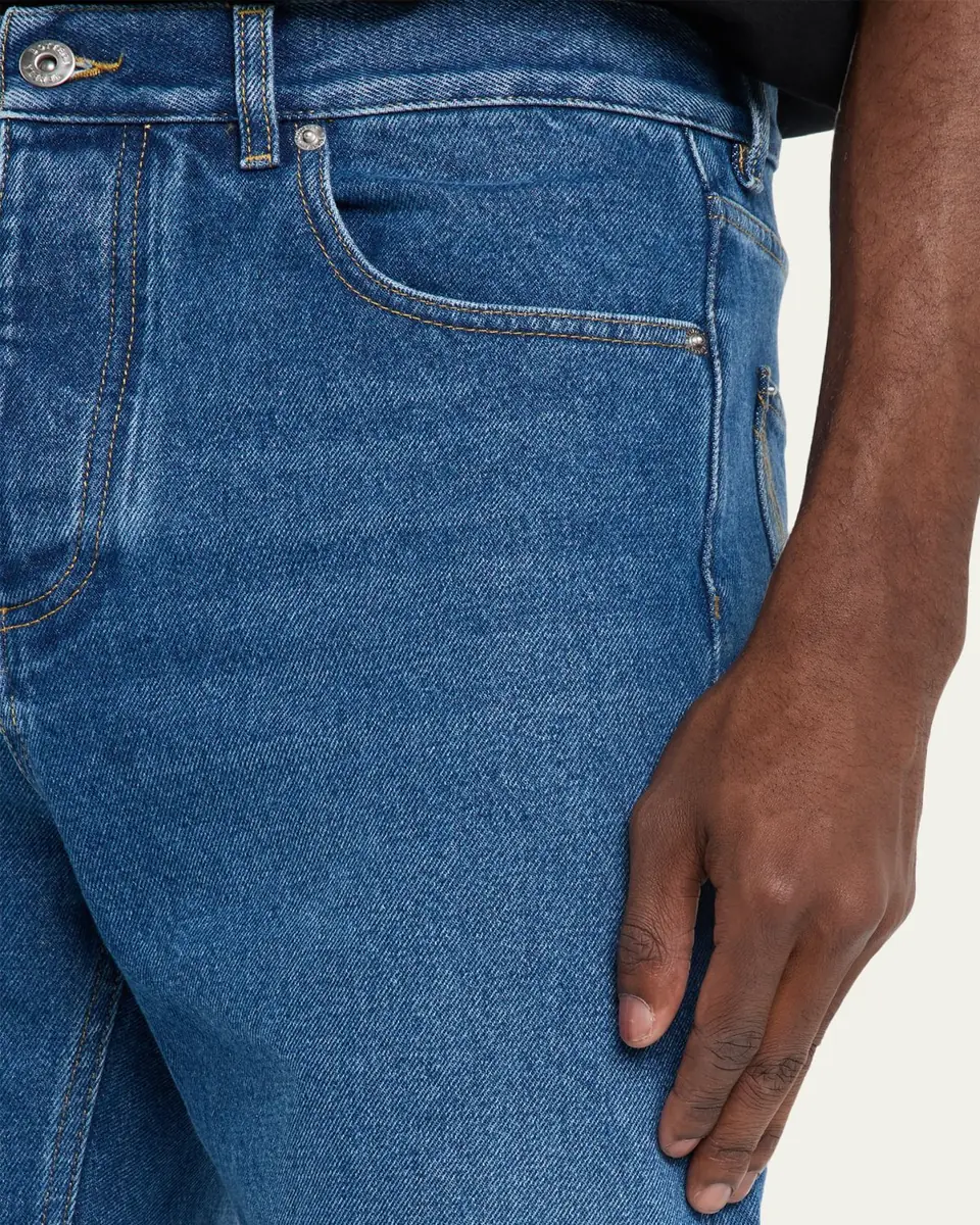 Bottega Veneta Men's Straight-Leg Denim Jeans | Thumbnail 5 Bottega Veneta Men's Straight-Leg Denim Jeans | Thumbnail 5