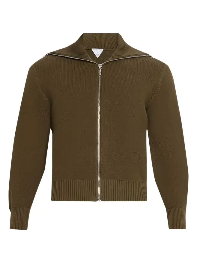 Men's Wool and Cotton Knit Full-Zip Cardigan Men's Wool and Cotton Knit Full-Zip Cardigan