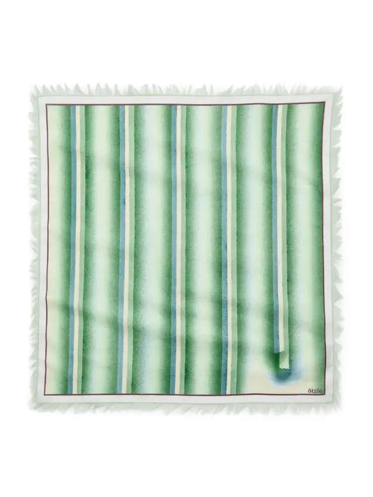 Spray Fringed Cotton Voile Scarf Spray Fringed Cotton Voile Scarf