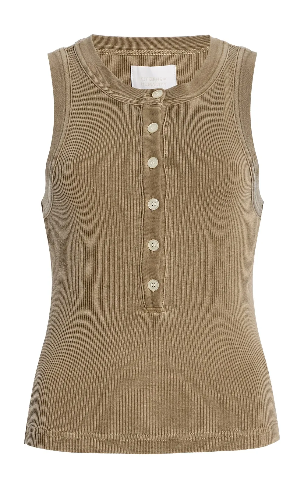 Caralyn Ribbed Jersey Tank Top Caralyn Ribbed Jersey Tank Top