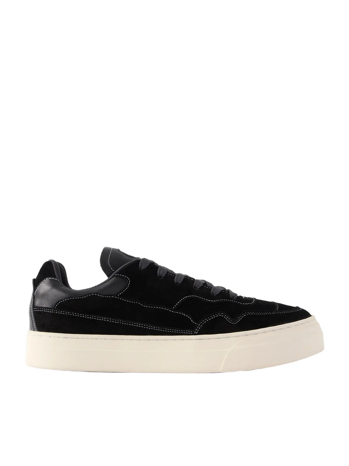 Omni Matta Leather-Trimmed Suede Sneakers - Men