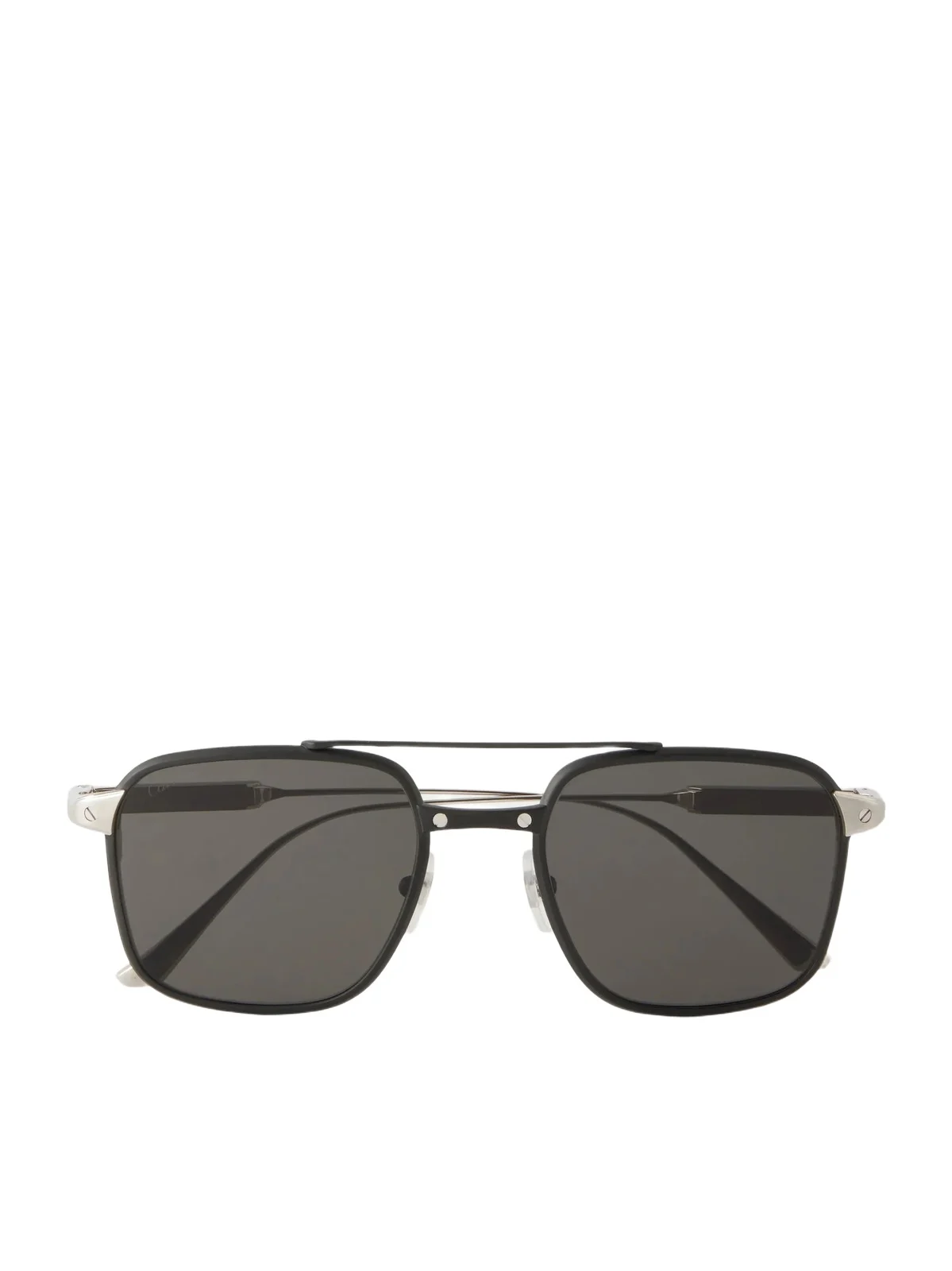 Square-Frame Silver-Tone Titanium and Acetate Sunglasses - Men Square-Frame Silver-Tone Titanium and Acetate Sunglasses - Men