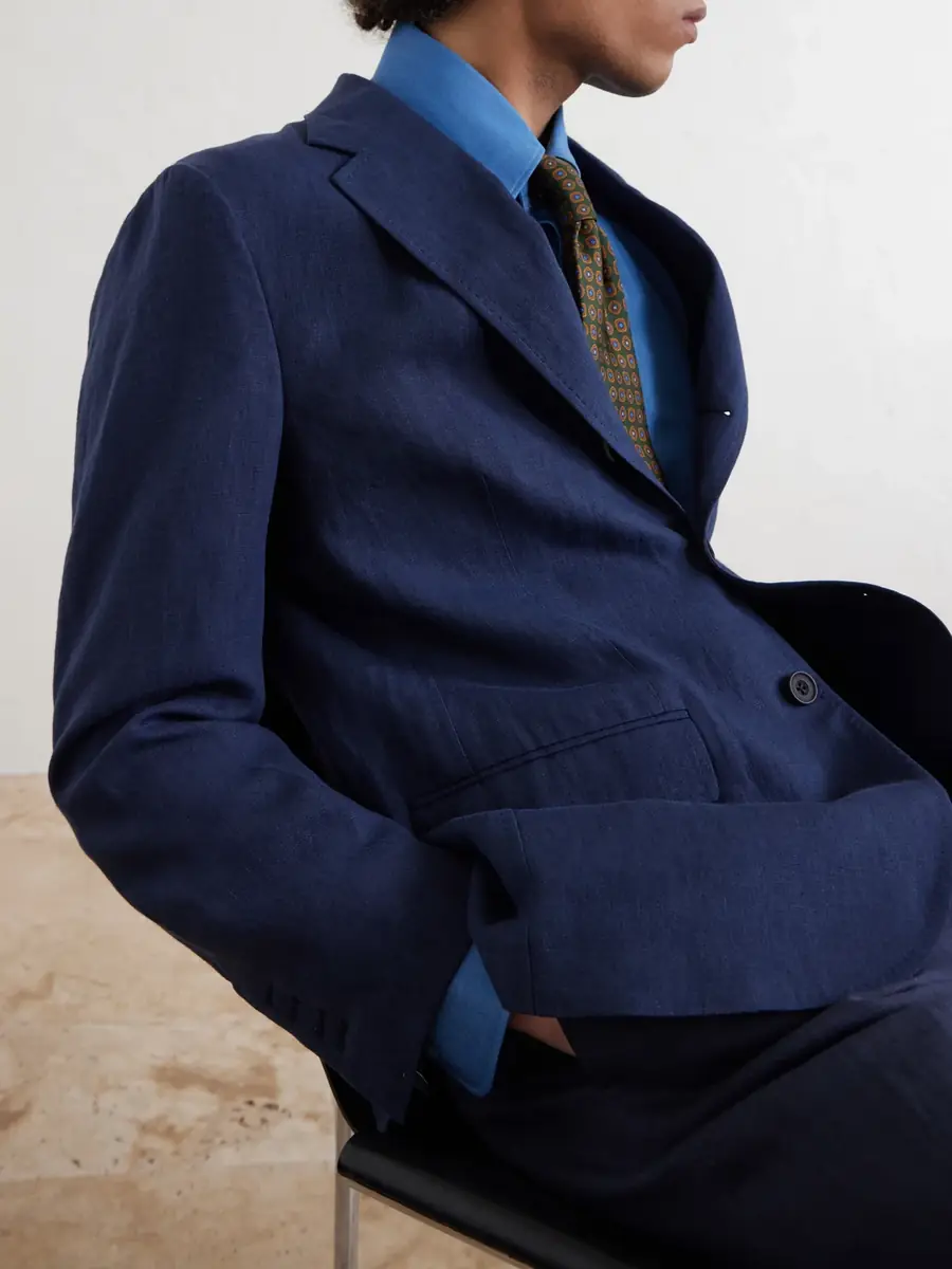 Rubinacci Linen Suit Jacket - Men | Thumbnail 5 Rubinacci Linen Suit Jacket - Men | Thumbnail 5