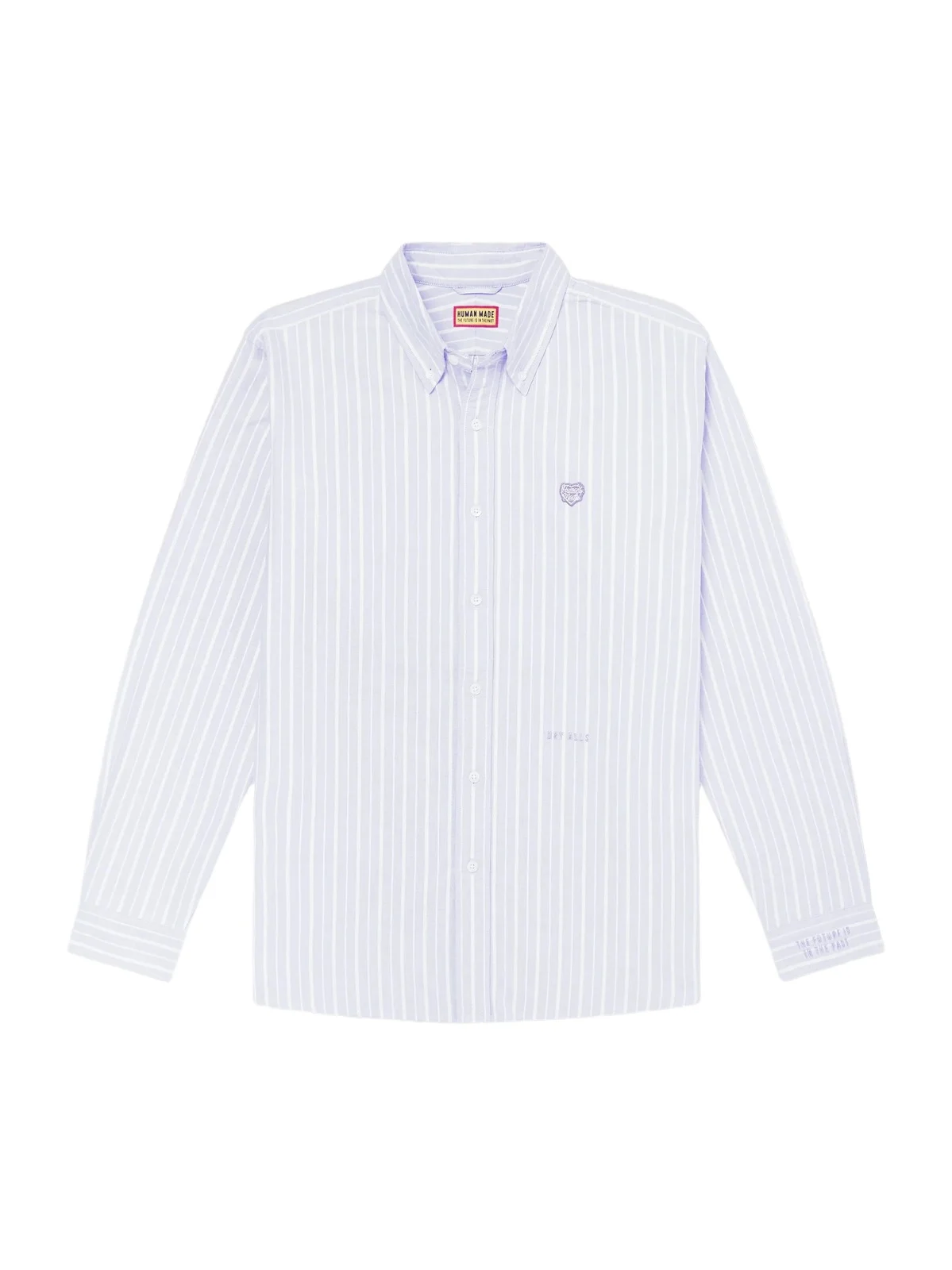 Button-Down Collar Logo-Appliquéd Striped Cotton Shirt - Men Button-Down Collar Logo-Appliquéd Striped Cotton Shirt - Men
