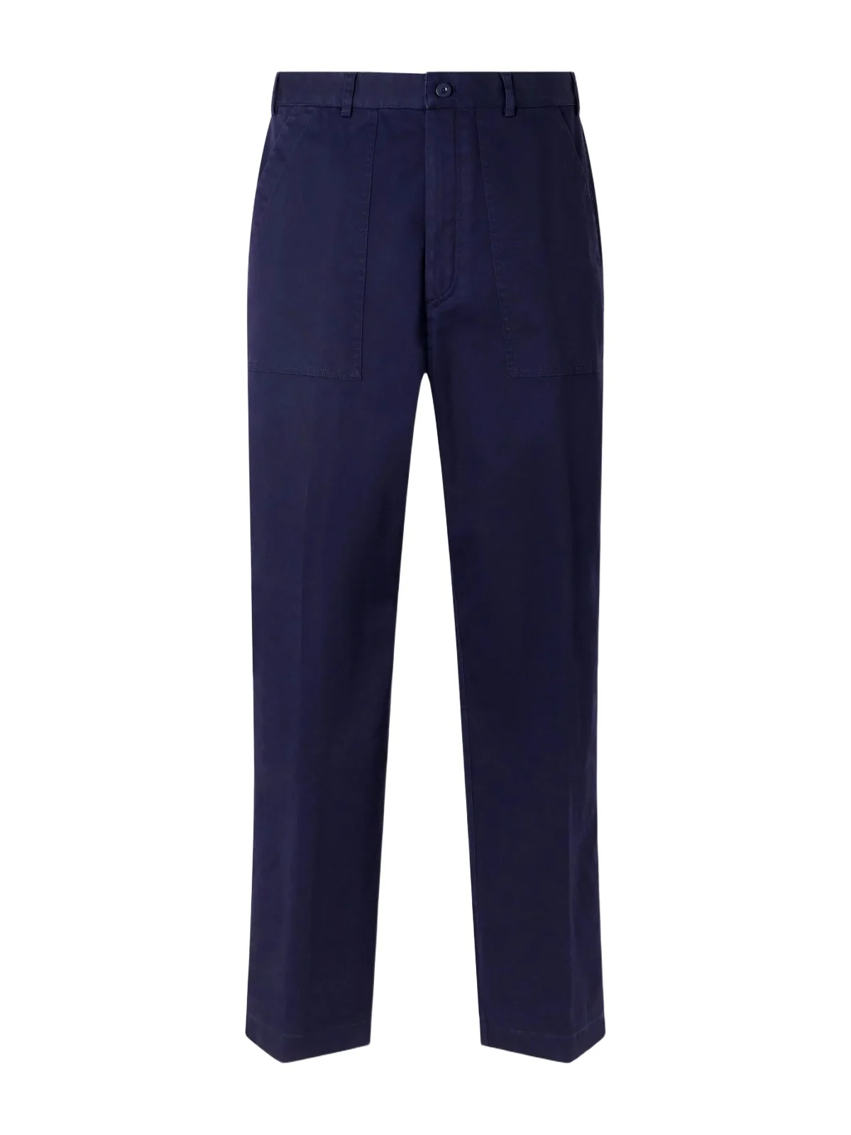 Straight-Leg Cotton-Blend Twill Trousers - Men