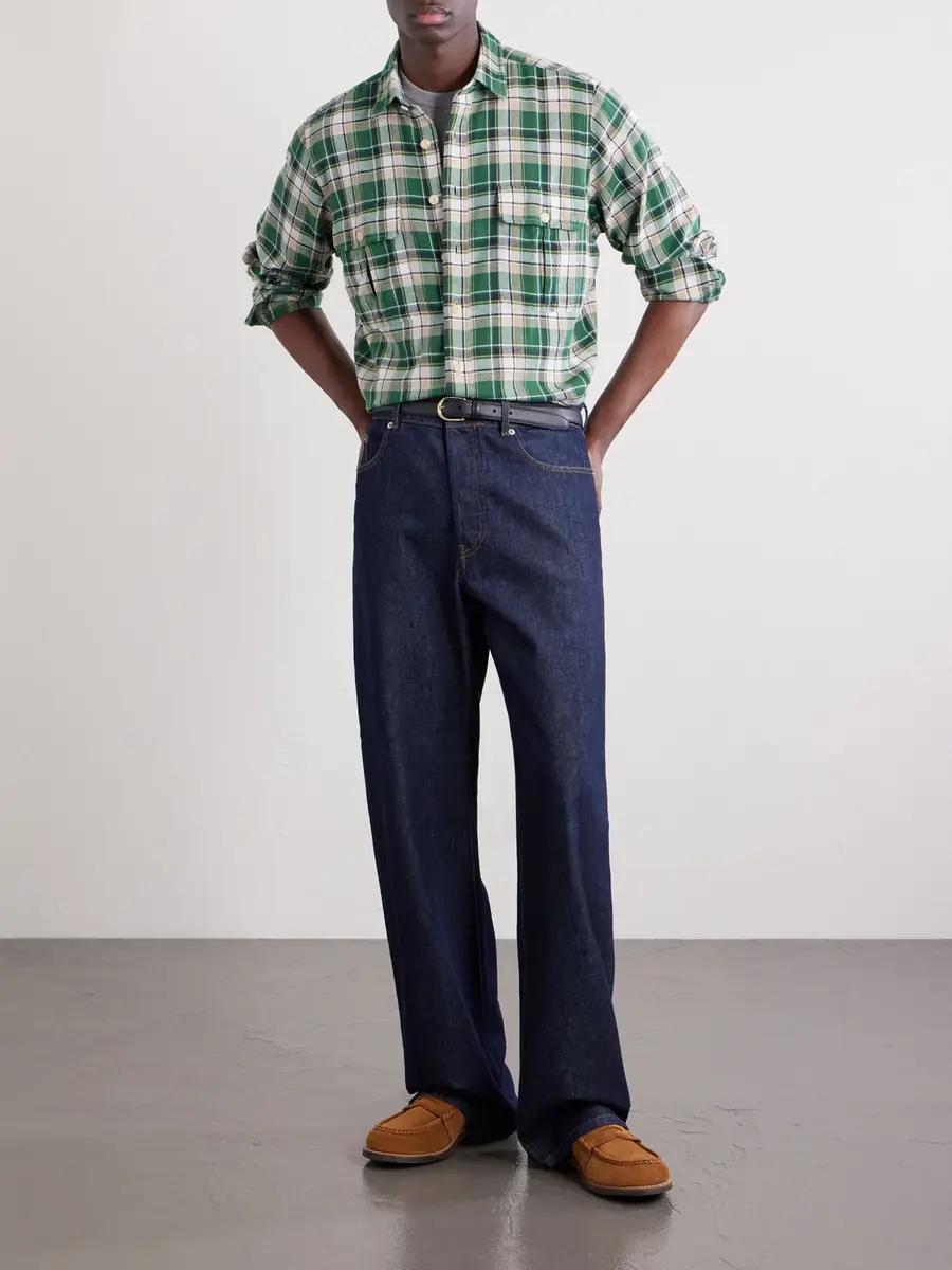 Drake's Checked Cotton Shirt - Men | Thumbnail 2 Drake's Checked Cotton Shirt - Men | Thumbnail 2