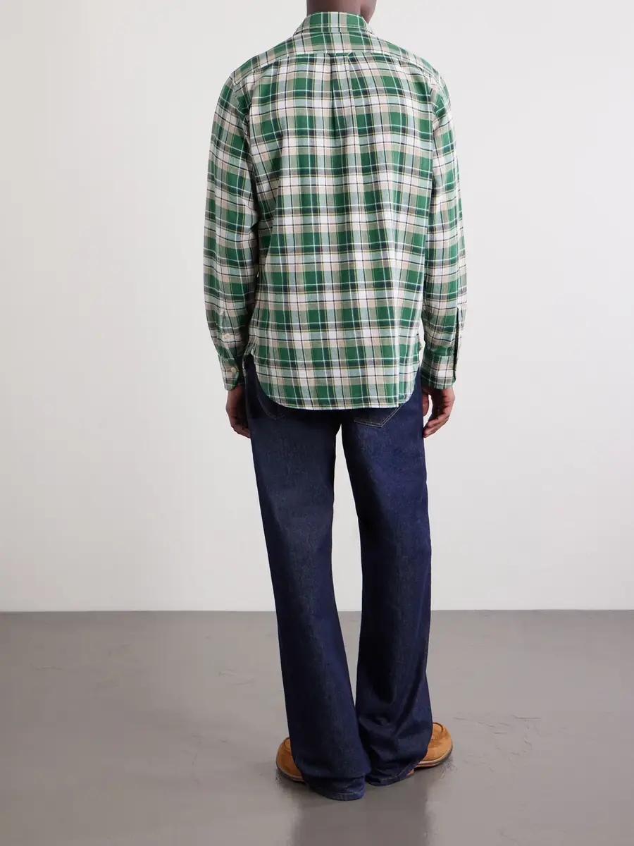 Drake's Checked Cotton Shirt - Men | Thumbnail 4 Drake's Checked Cotton Shirt - Men | Thumbnail 4