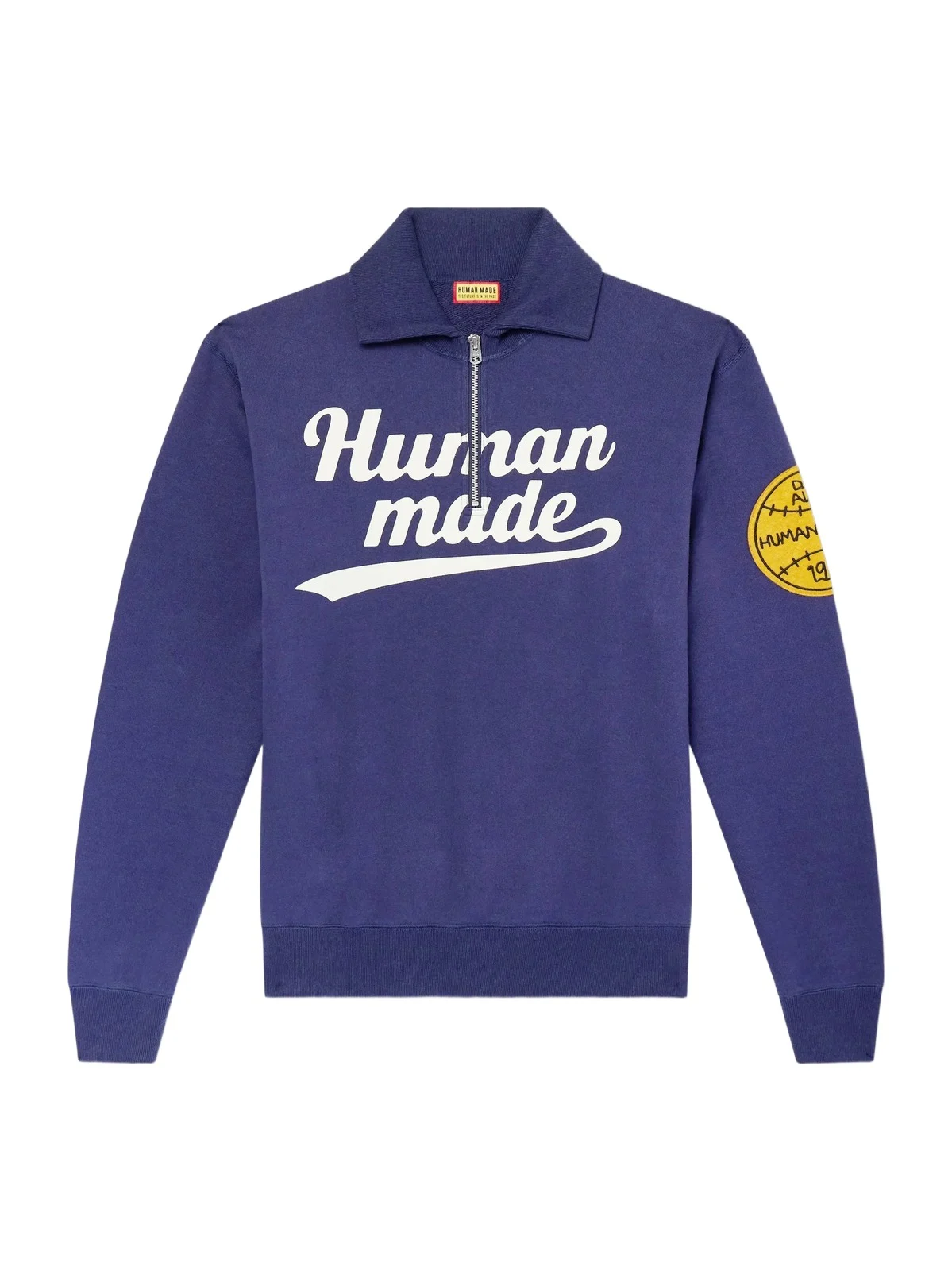 Human Made Logo-Print Cotton-Jersey Zip-Up Sweatshirt - Men
