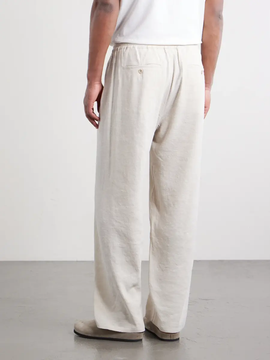 A Kind Of Guise Samurai Straight-Leg Linen and Silk-Blend Drawstring Trousers - Men | Thumbnail 4 A Kind Of Guise Samurai Straight-Leg Linen and Silk-Blend Drawstring Trousers - Men | Thumbnail 4