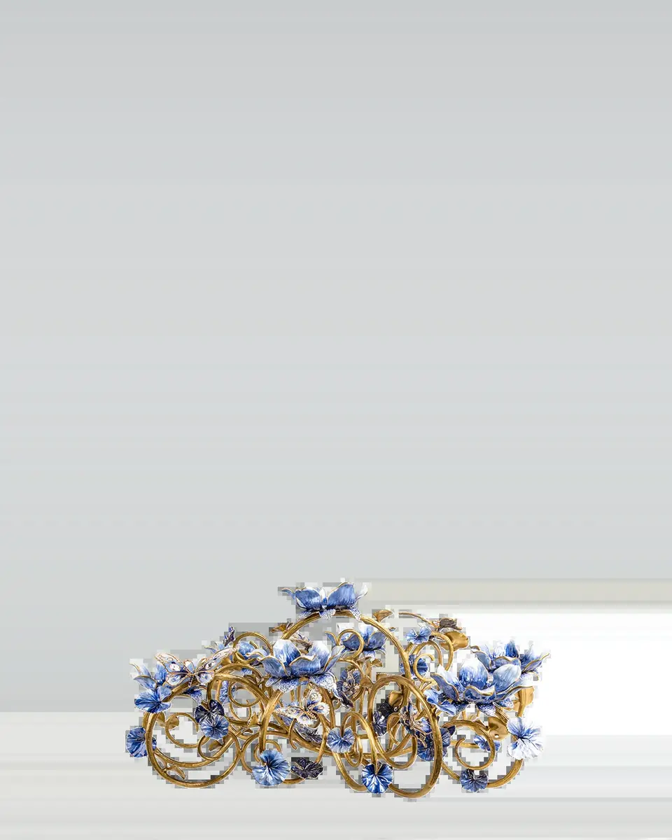 Jay Strongwater Claudine Floral Butterfly Candelabra | Thumbnail 2 Jay Strongwater Claudine Floral Butterfly Candelabra | Thumbnail 2