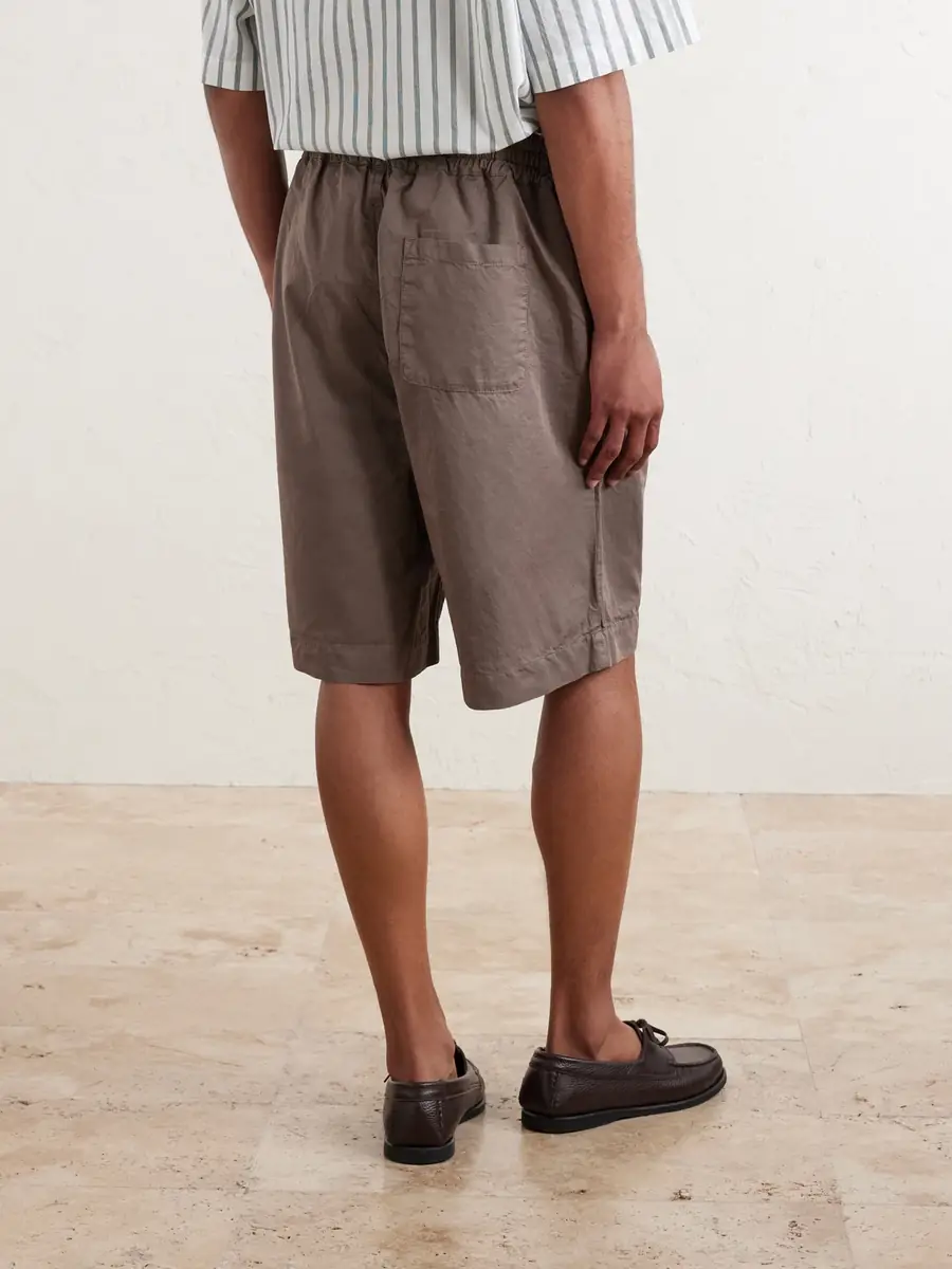 A Kind Of Guise Saleh Straight-Leg Cotton and Linen-Blend Drawstring Shorts - Men | Thumbnail 4 A Kind Of Guise Saleh Straight-Leg Cotton and Linen-Blend Drawstring Shorts - Men | Thumbnail 4