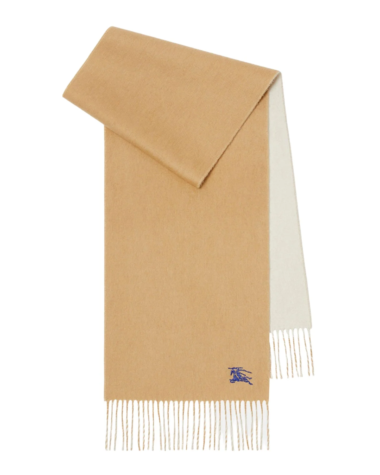 Men's Cashmere Double-Face EKD Embroidered Scarf