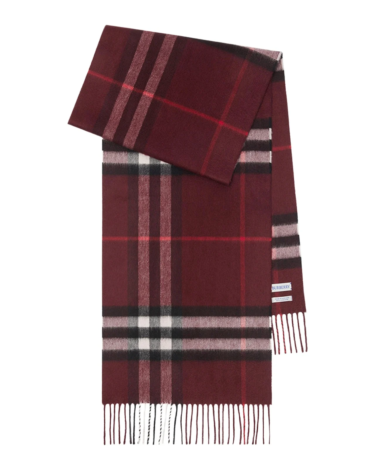 Men's Cashmere Giant Check Scarf