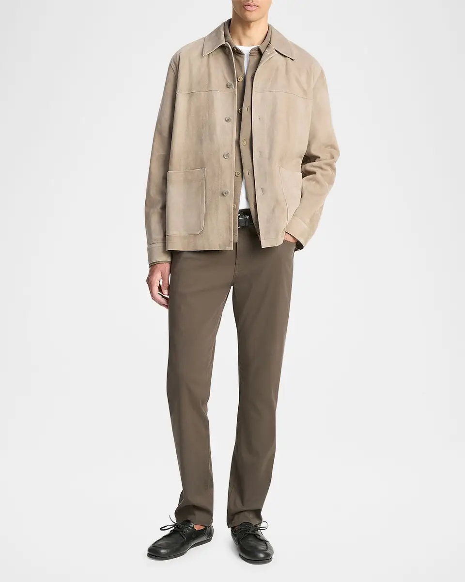 Vince Men's Suede Shirt Jacket | Thumbnail 2 Vince Men's Suede Shirt Jacket | Thumbnail 2