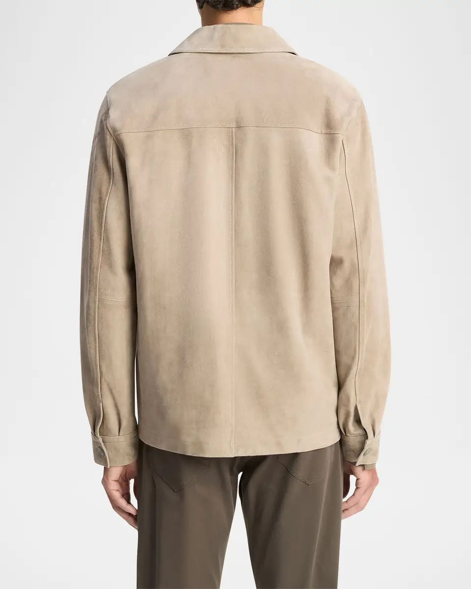 Vince Men's Suede Shirt Jacket | Thumbnail 3 Vince Men's Suede Shirt Jacket | Thumbnail 3