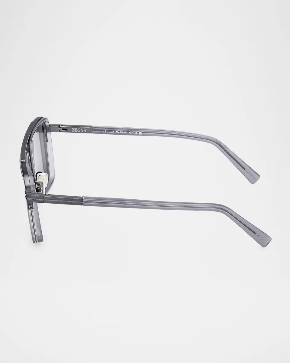 ZEGNA Men's Metal Aviator Sunglasses | Thumbnail 3 ZEGNA Men's Metal Aviator Sunglasses | Thumbnail 3