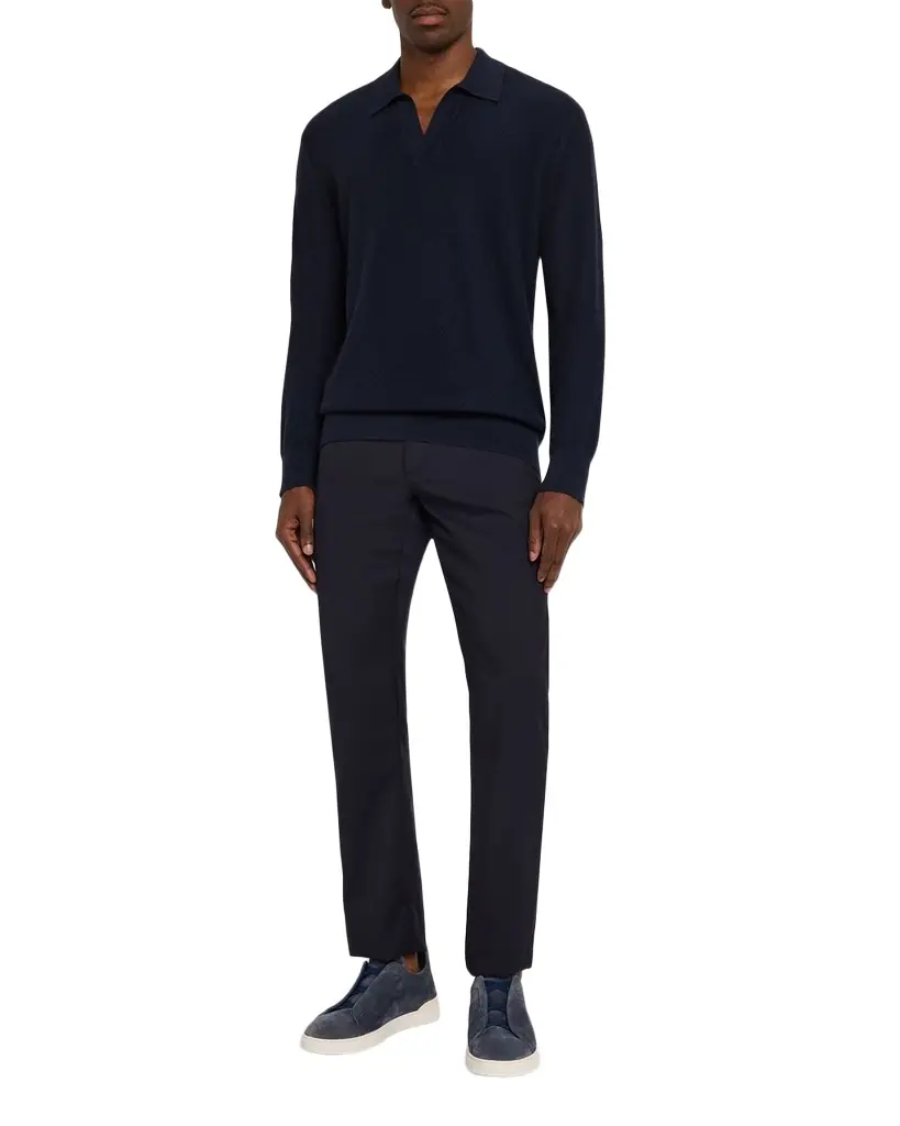 ZEGNA Men's Cashco Button-Down Shirt | Image 1 ZEGNA Men's Cashco Button-Down Shirt | Image 1