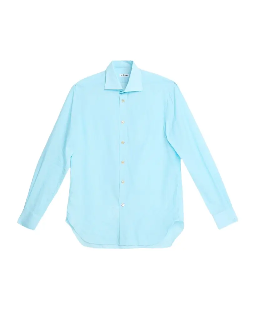 Kiton Men's Solid Cotton Classic-Fit Sport Shirt | Image 1 Kiton Men's Solid Cotton Classic-Fit Sport Shirt | Image 1