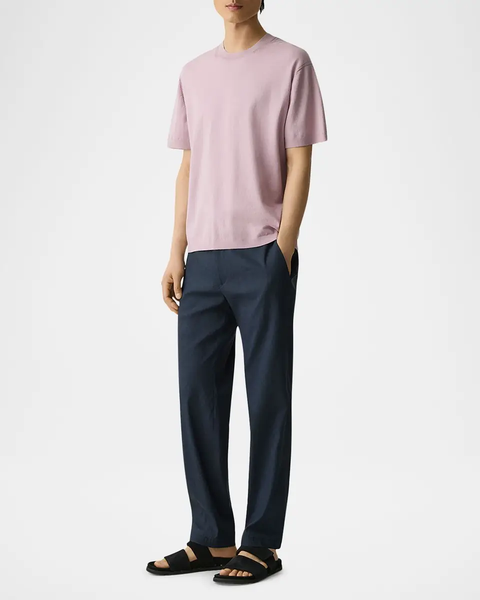 Theory Men's Relaxed Short-Sleeve Crewneck Sweater | Thumbnail 2