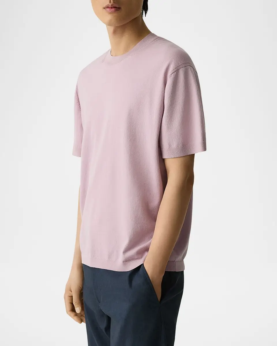 Theory Men's Relaxed Short-Sleeve Crewneck Sweater | Thumbnail 4