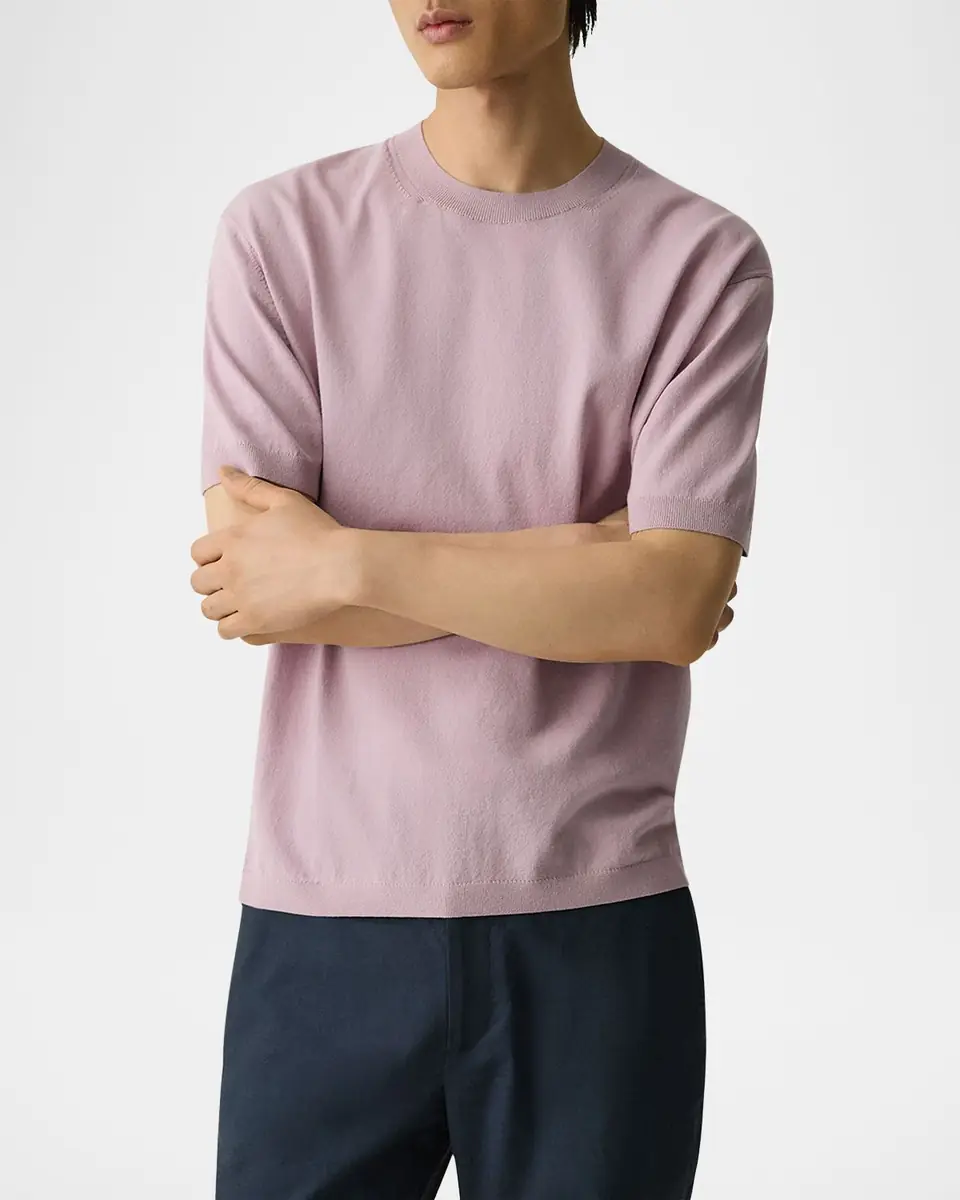 Theory Men's Relaxed Short-Sleeve Crewneck Sweater | Thumbnail 6