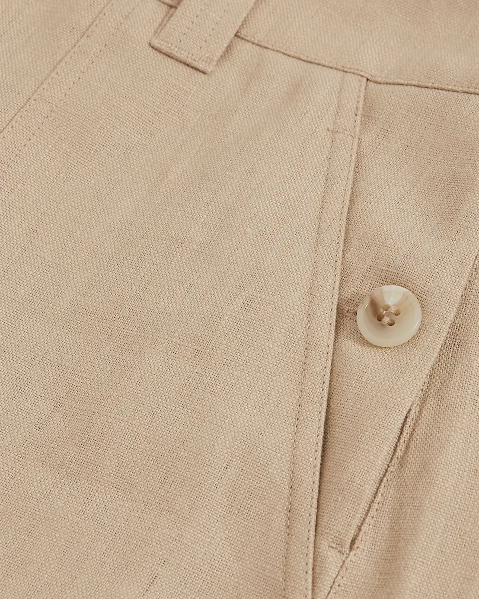 Reiss Ashby Wide-Leg Lightweight Linen Shorts | Thumbnail 5