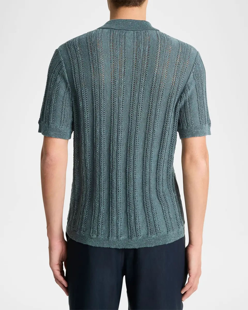 Vince Men's Crochet Cabana Shirt | Thumbnail 3