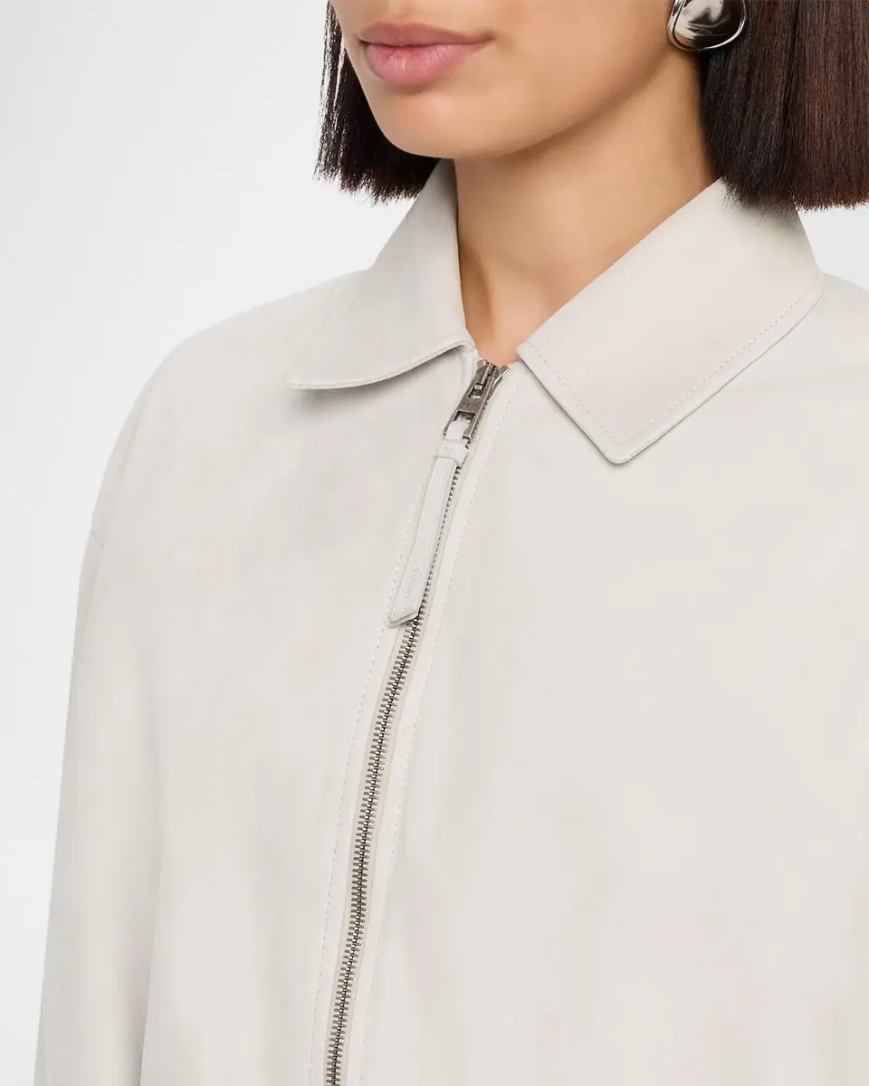 Loewe Suede Draped Bomber Jacket | Thumbnail 5