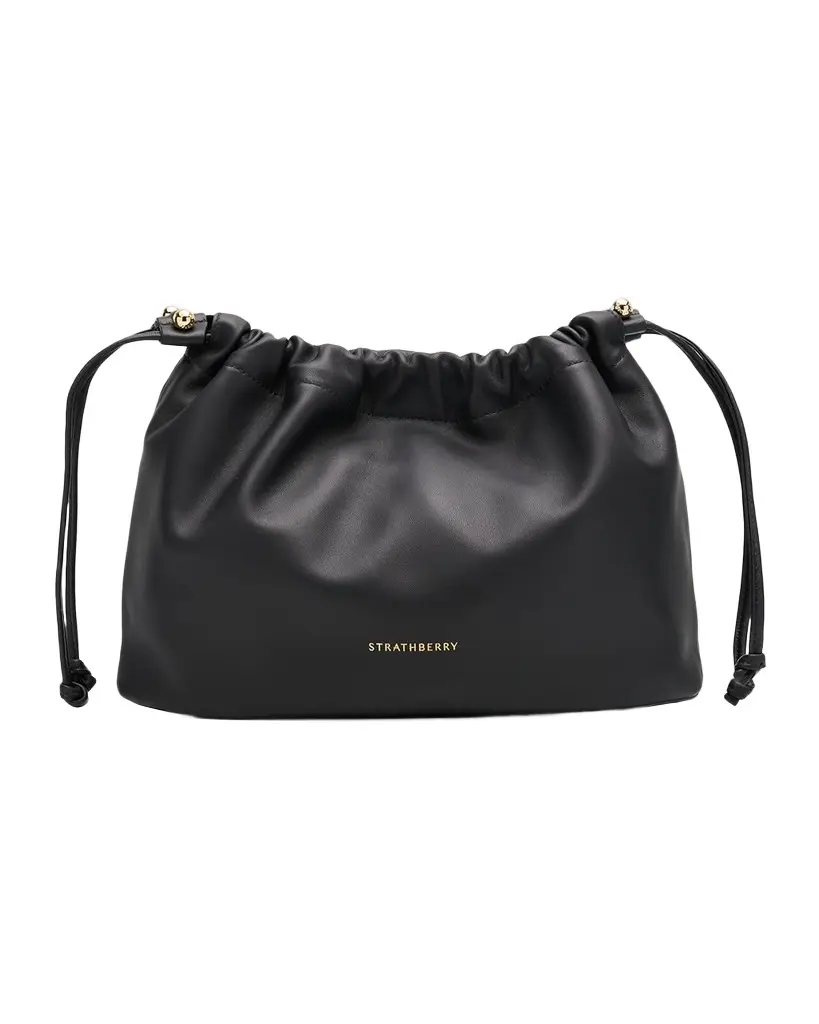 Strathberry Charlotte Midi Nappa Leather Drawstring Bag