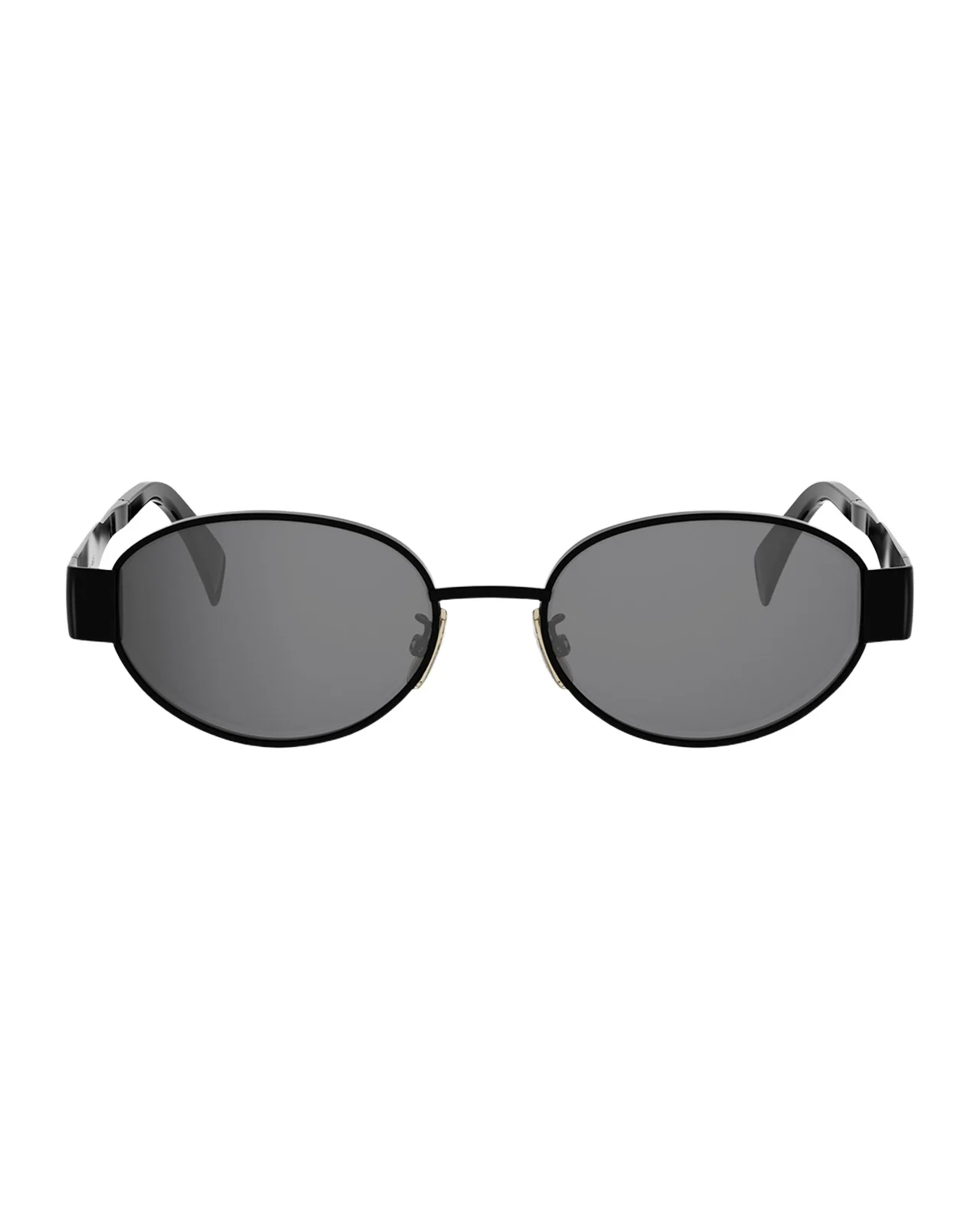 Men's Triomphe Metal Oval Sunglasses