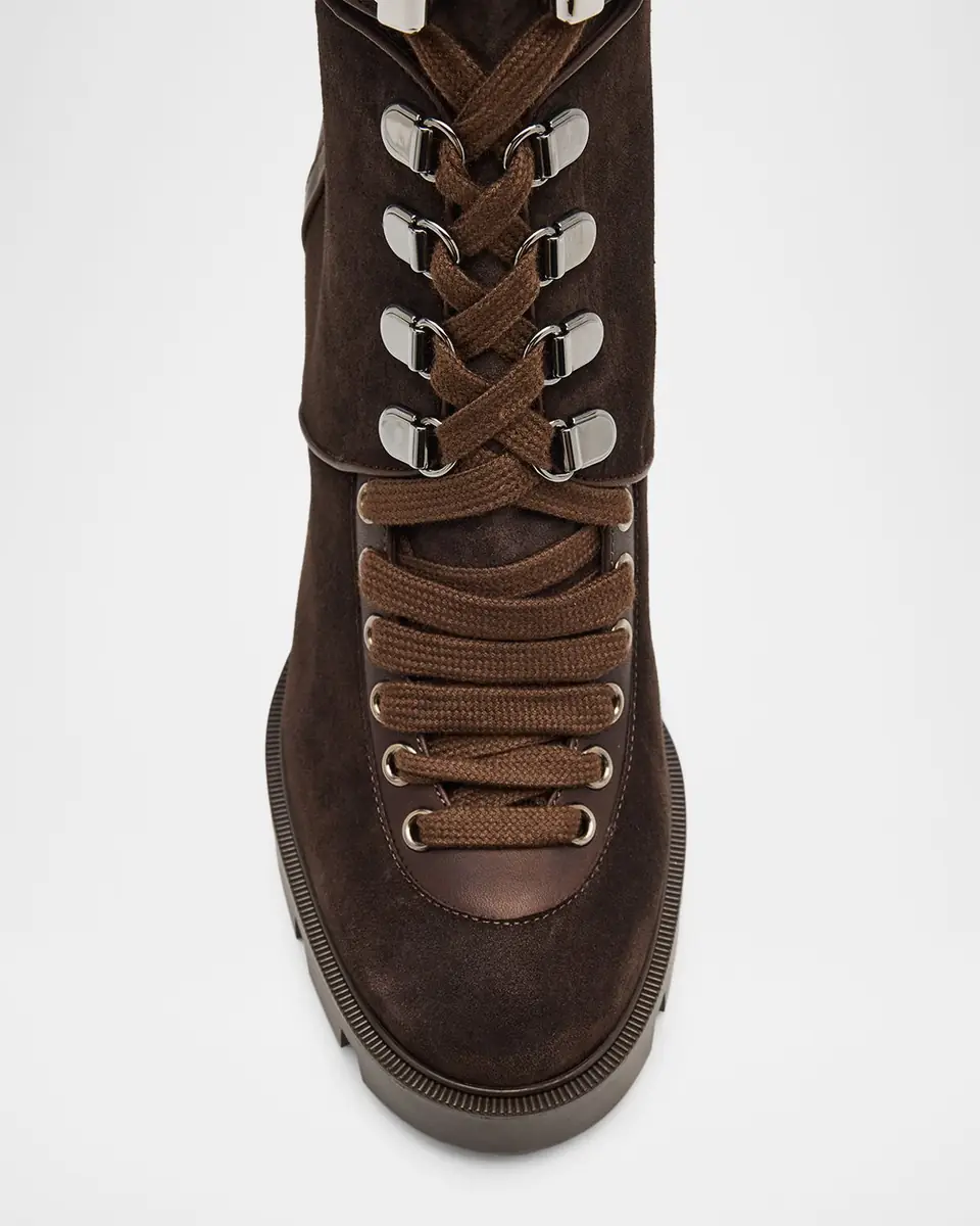 Christian Louboutin 100mm New Macademia Mixed Leather Ankle Boots | Thumbnail 6 Christian Louboutin 100mm New Macademia Mixed Leather Ankle Boots | Thumbnail 6