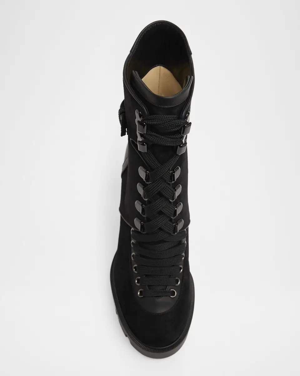 Christian Louboutin 100mm New Macademia Mixed Leather Ankle Boots | Thumbnail 8 Christian Louboutin 100mm New Macademia Mixed Leather Ankle Boots | Thumbnail 8