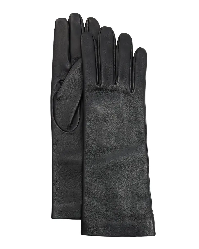 Saint Laurent Men 's Long Leather Gloves with Silk Lining | Image 1 Saint Laurent Men 's Long Leather Gloves with Silk Lining | Image 1