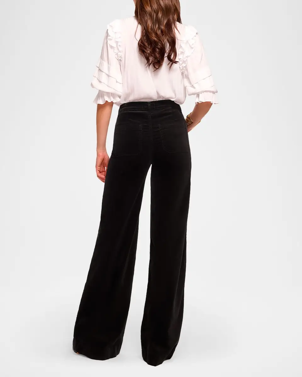 Ramy Brook Velvet Cindy Wide-Leg Pants | Thumbnail 3 Ramy Brook Velvet Cindy Wide-Leg Pants | Thumbnail 3