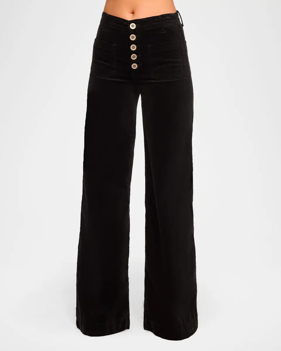 Ramy Brook Velvet Cindy Wide-Leg Pants | Thumbnail 4 Ramy Brook Velvet Cindy Wide-Leg Pants | Thumbnail 4