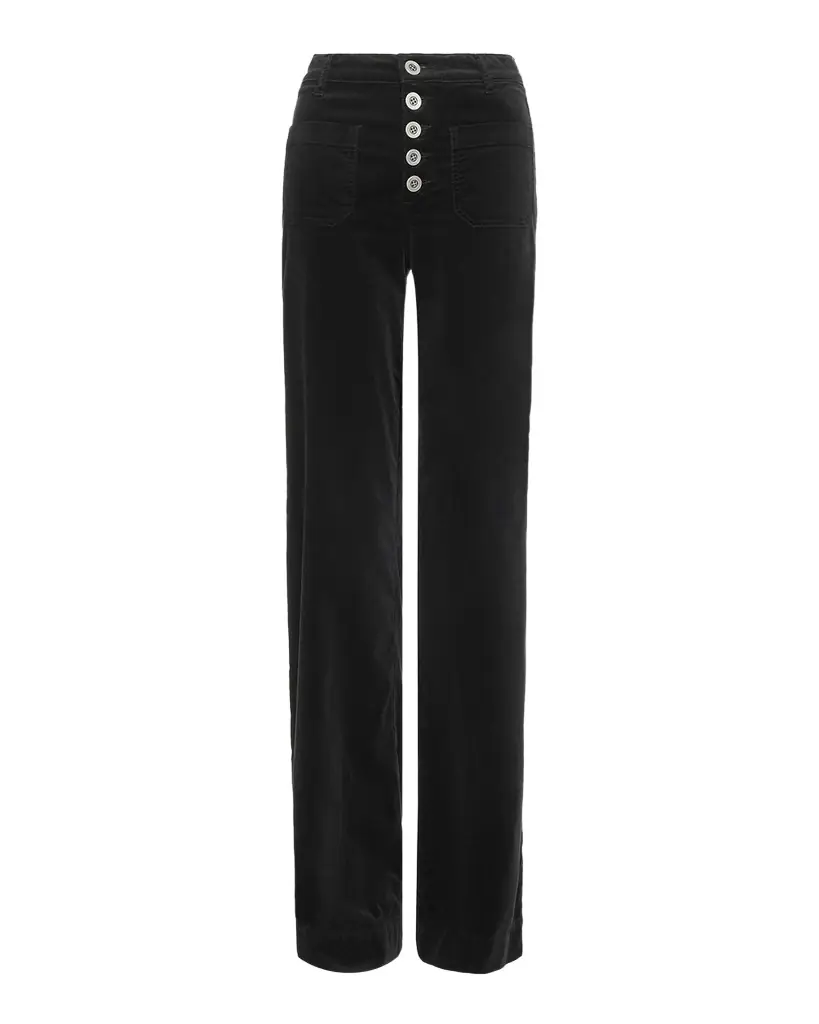 Ramy Brook Velvet Cindy Wide-Leg Pants