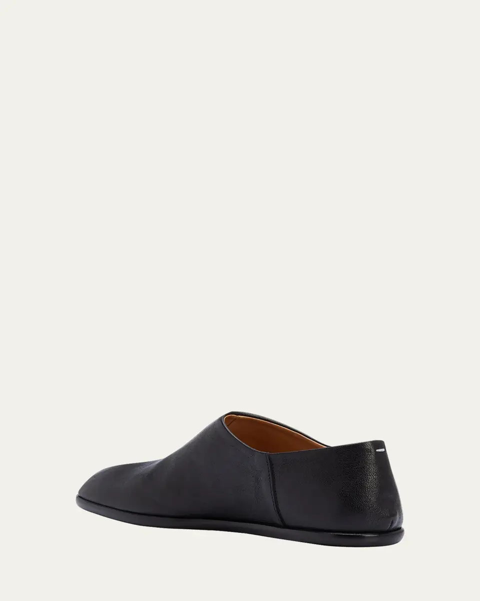 Maison Margiela Men's Tabi Babouchev Tabi-Toe Leather Slip-On Shoes | Thumbnail 3 Maison Margiela Men's Tabi Babouchev Tabi-Toe Leather Slip-On Shoes | Thumbnail 3
