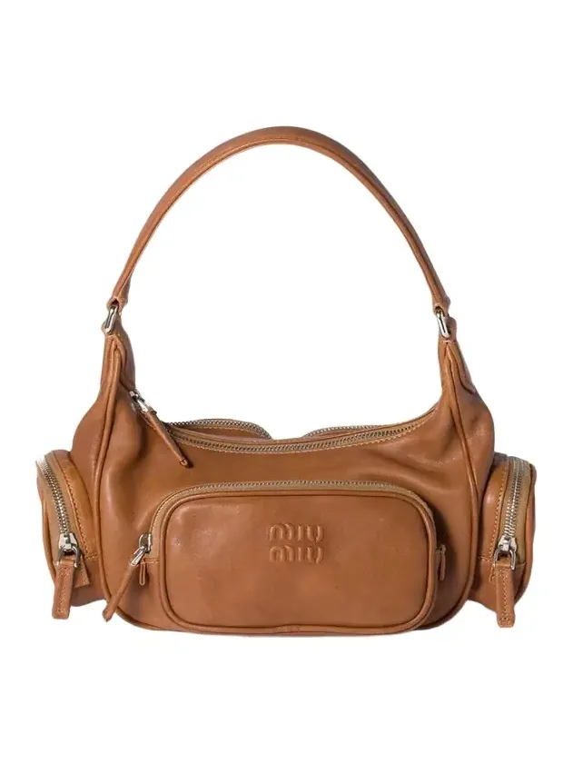 Pocket Nappa Leather Shoulder Bag Pocket Nappa Leather Shoulder Bag