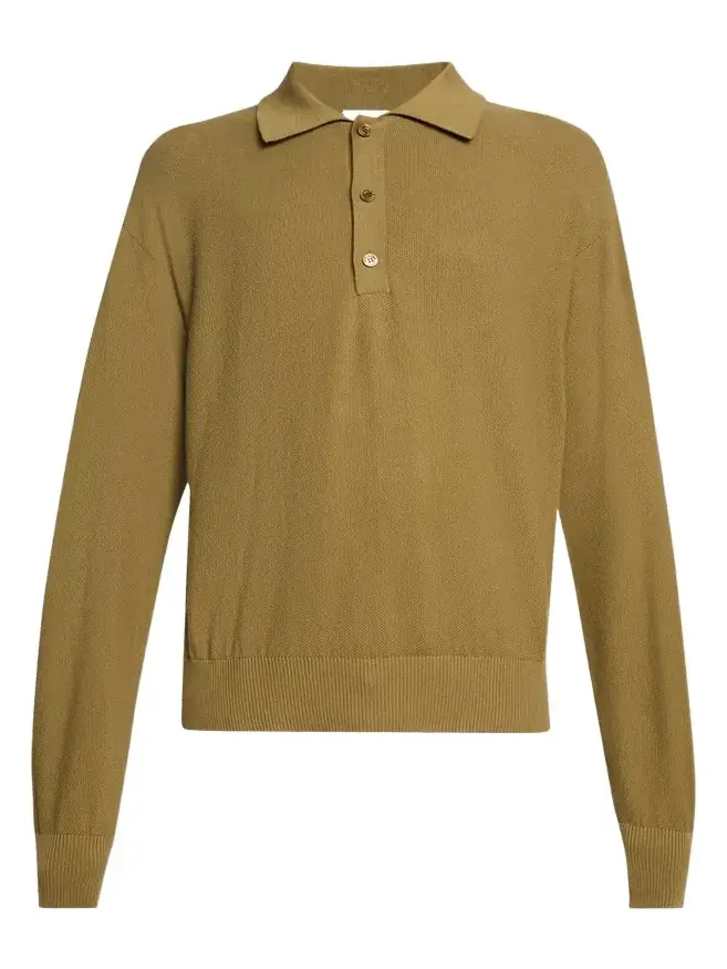 Men's Cotton Knit Polo Sweater Men's Cotton Knit Polo Sweater