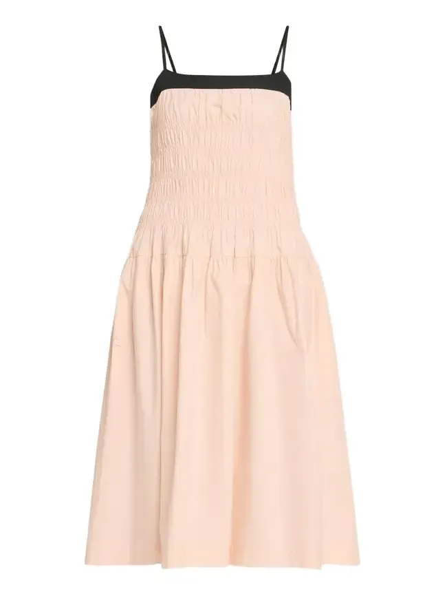 Rossella Smocked Cotton Midi Dress Rossella Smocked Cotton Midi Dress