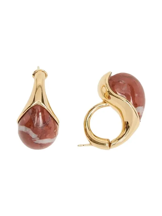 Drop Marble Earrings