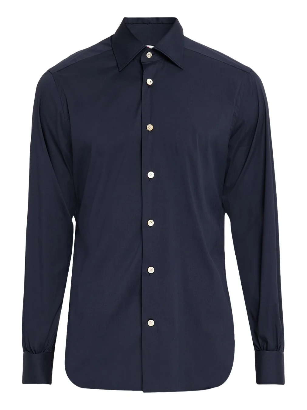 Kiton Men's Solid Cotton Sport Shirt