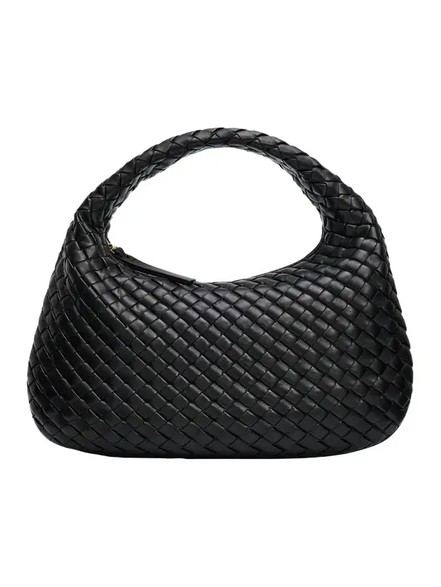 Veneta Small Padded Leather Top-Handle Bag