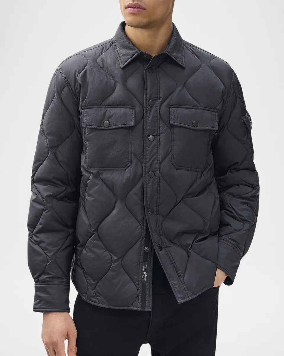 Rag & Bone Men's Dane Quilted Shirt Jacket | Thumbnail 3 Rag & Bone Men's Dane Quilted Shirt Jacket | Thumbnail 3