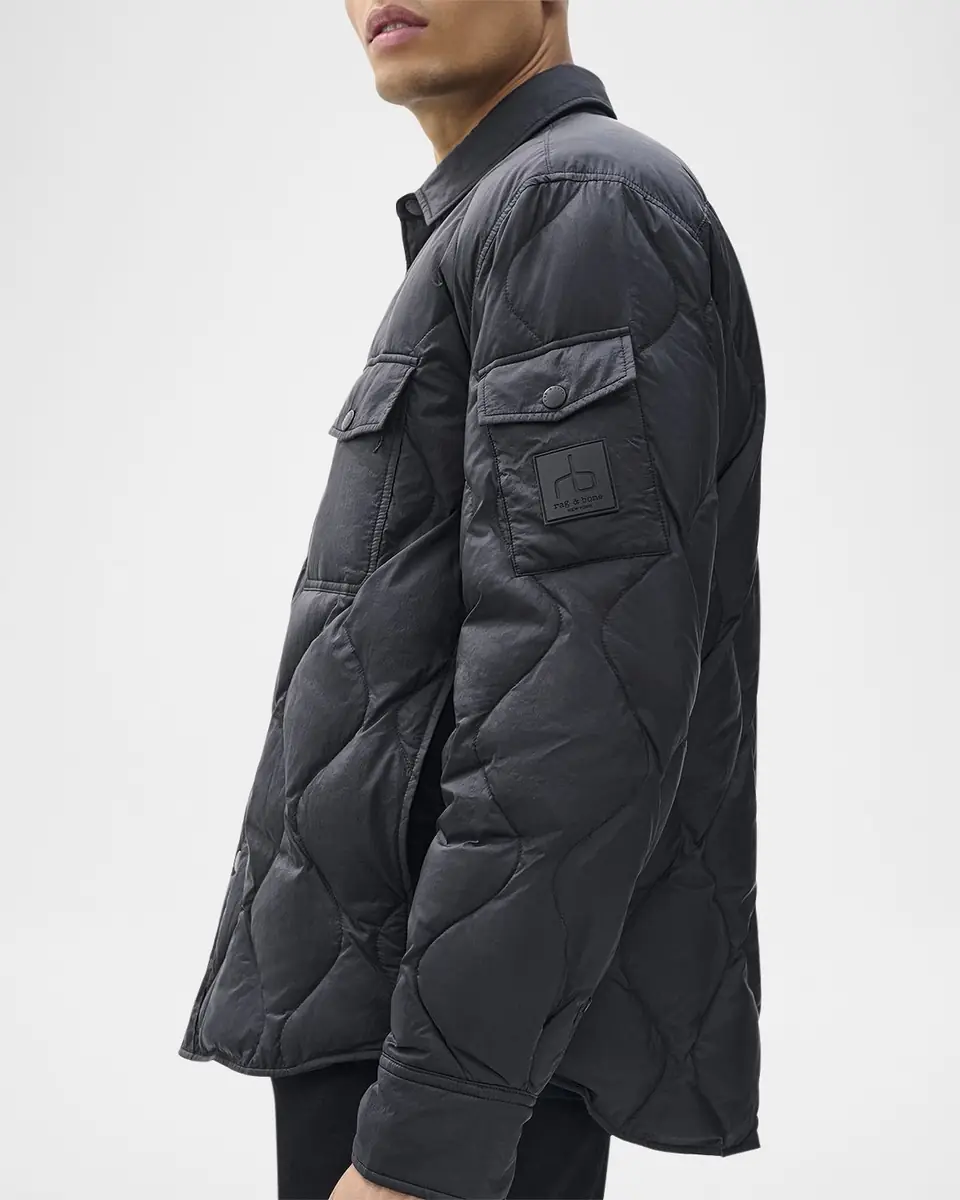 Rag & Bone Men's Dane Quilted Shirt Jacket | Thumbnail 5 Rag & Bone Men's Dane Quilted Shirt Jacket | Thumbnail 5
