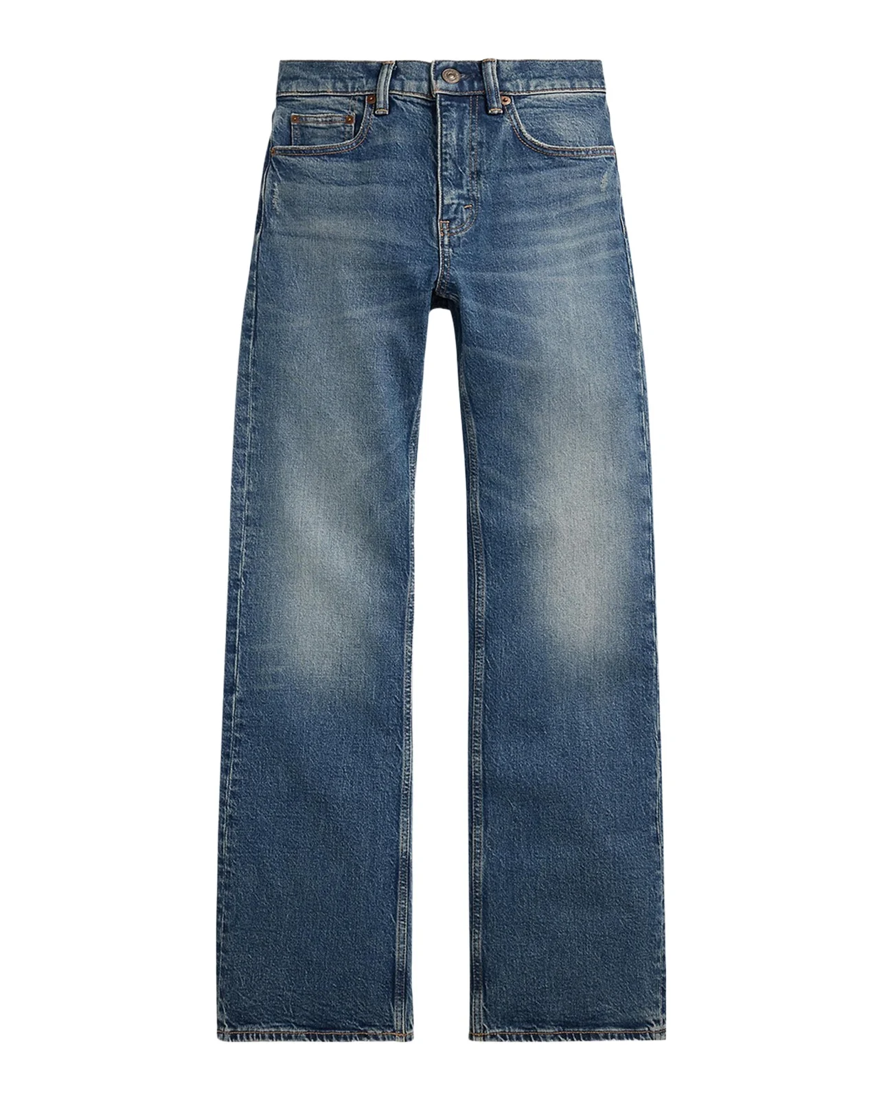 Mid-Rise Bootcut Denim Jeans