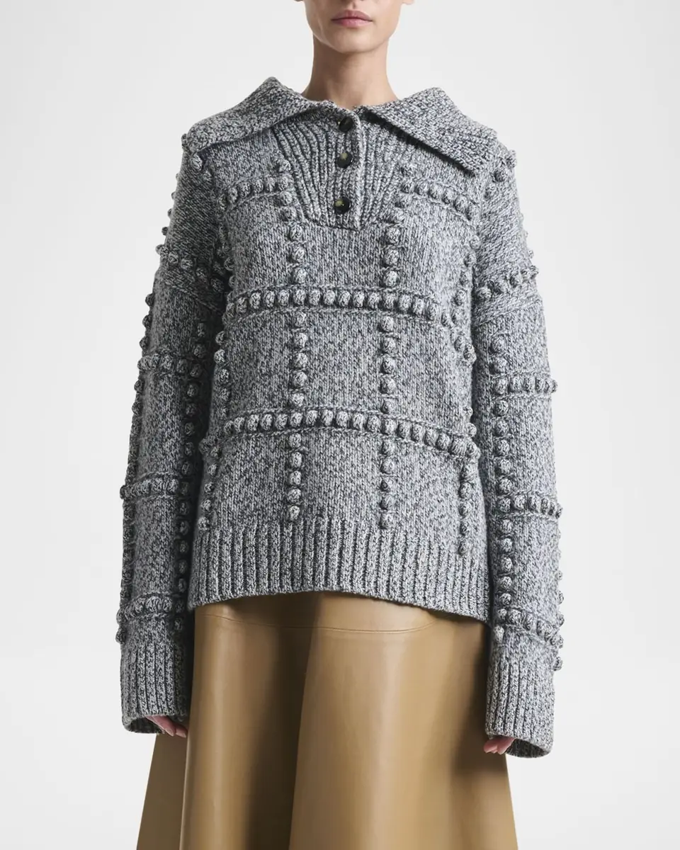 Altuzarra Mitch Henley Sweater | Thumbnail 4 Altuzarra Mitch Henley Sweater | Thumbnail 4