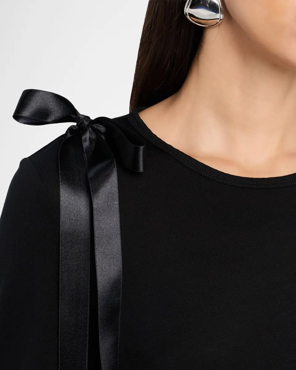 Simone Rocha Ribbon Bow Long-Sleeve T-Shirt | Thumbnail 8 Simone Rocha Ribbon Bow Long-Sleeve T-Shirt | Thumbnail 8