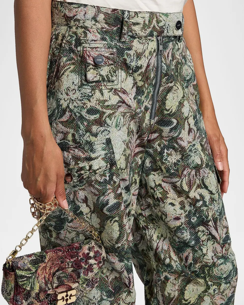 Ganni Tapestry Twill Cargo Pants | Thumbnail 7 Ganni Tapestry Twill Cargo Pants | Thumbnail 7