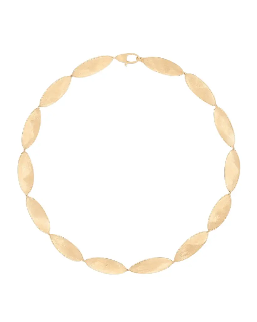 18K Yellow Gold Lunaria Twist Collar Necklace 18K Yellow Gold Lunaria Twist Collar Necklace